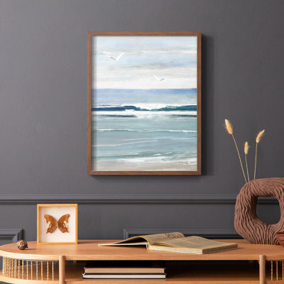 Seagull Bay II Framed Print - Solid Wood