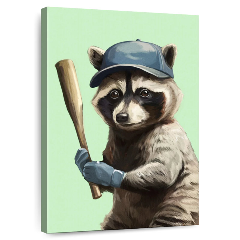 Ketti Sporty Racoon - Baseball, H 45 po x l 30 po