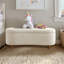 Banc de rangement à dessus rabattable Boucle crème Voir ci-dessous-925859359