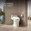 Siège de toilette de bidet chauffé allongé avec télécommande PureWash E700-108890856