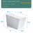 Bathroom Square Smart Toilet With Placed Tank - Remote Managed, Auto Flushing, Heated Seat, Led Screen, User Adjustable Settings, White Built-In For Command, Flush Mechanism, Seat Feature, Panel,-127296419