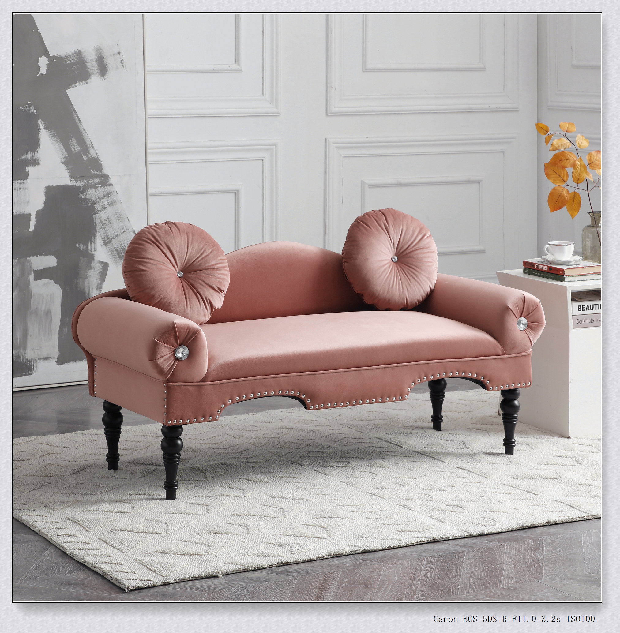 House of Hampton Upholstered Loveseat Sofa Accent Entryway Bench Small ...