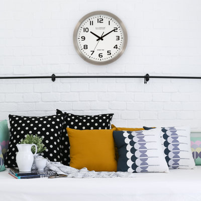 Soltis 16" Stainless Steel Atomic Wall Clock