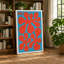 Three Starburst Blooms Mid-Century - Wrapped Canvas-446793852-446793829