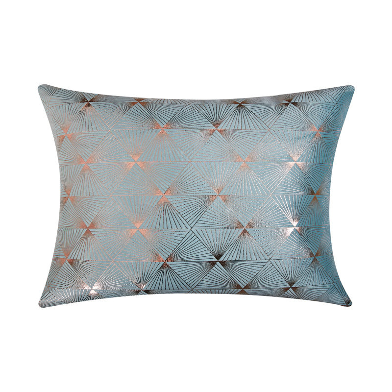 Abstract Velvet Throw Pillow, Pillow Cover Only - No Insert, Blue