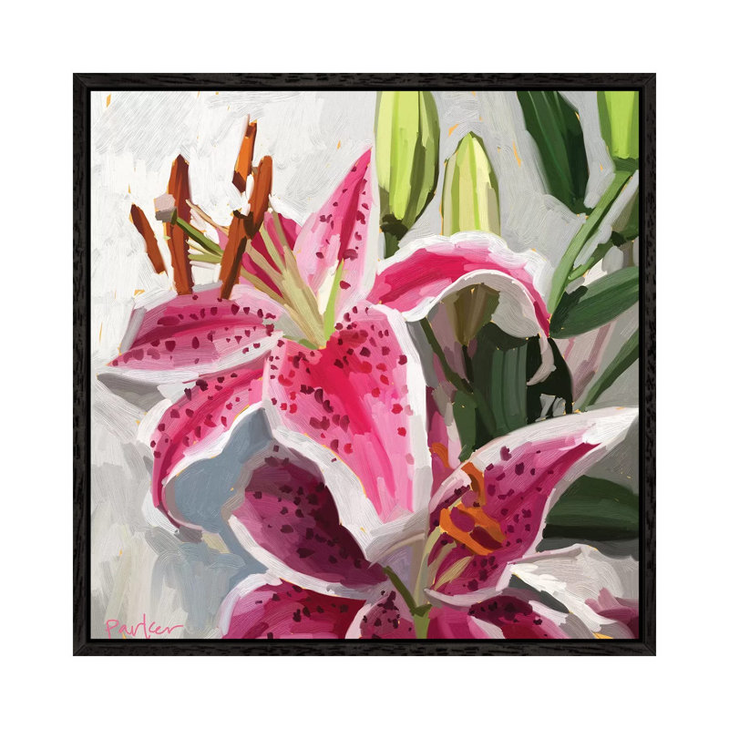 Pull Me In Close by Teddi Parker - Painting on Canvas, Black Floater Framed, 45.72cm H x 45.72cm W x 3.81cm D