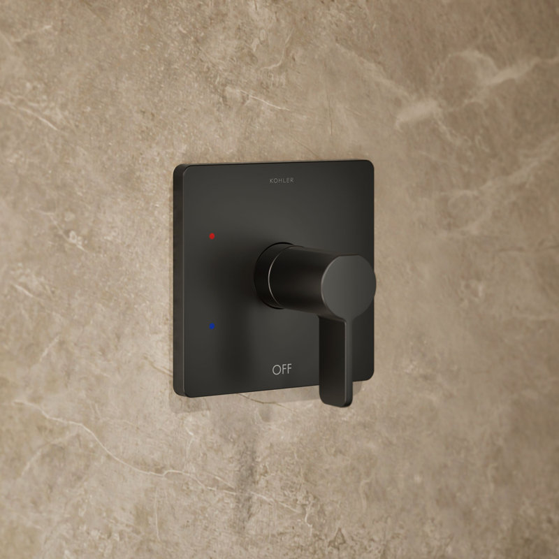 Parallel Shower Trim Set, Matte Black