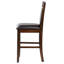 Ensemble de 2 chaises rembourrées à hauteur de comptoir, chaises de bar en bois