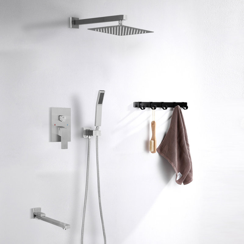 Diverter Complete Shower System, Brushed Nickel
