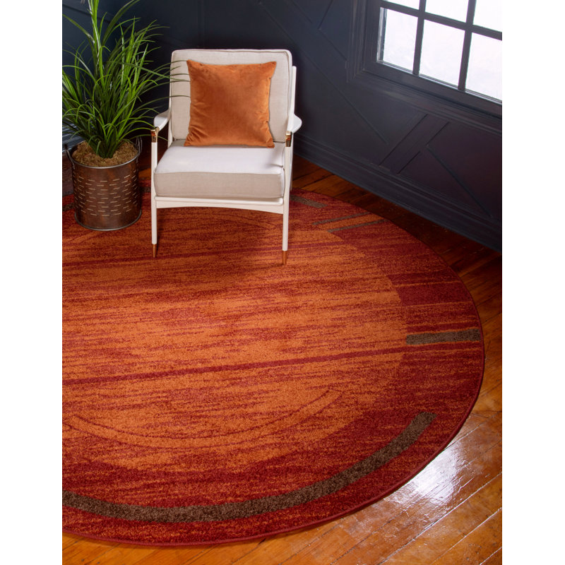 Abstract Area Rug, Round 99cm