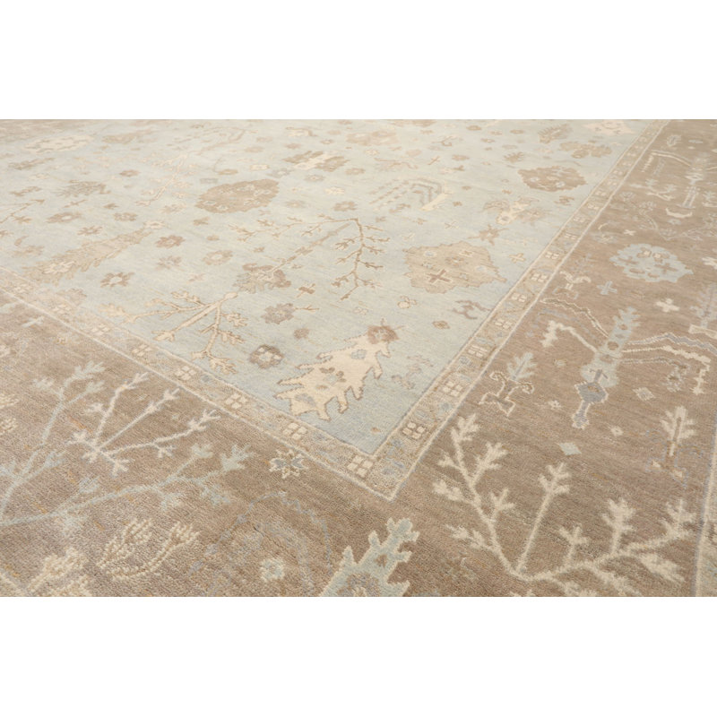 Tapis multicolore en laine délavé Oushak, Rectangulaire 2 pi x 3 pi