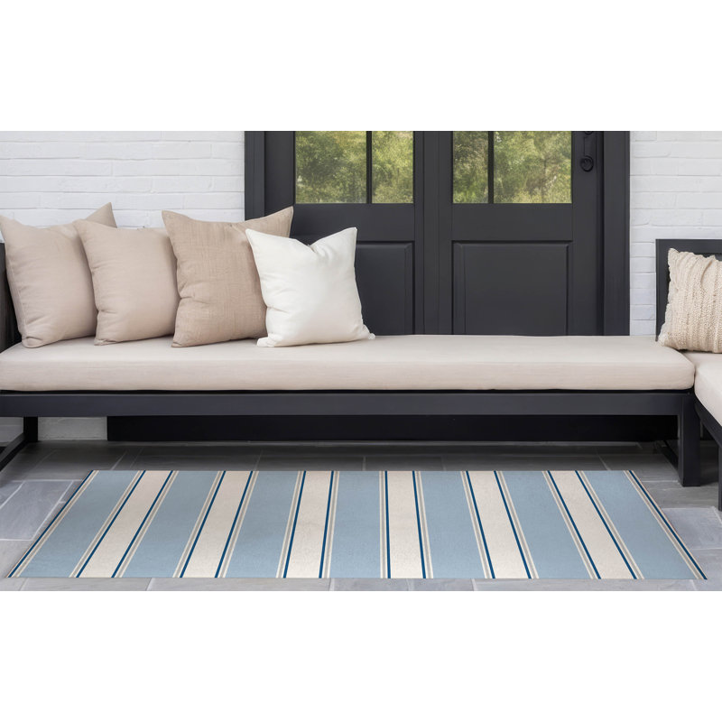 Tapis d'extérieur à rayures Cabana, Rectangle 5 pi x 7 pi