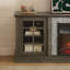 Meuble télé 70 po avec rangement à 2 portes et foyer électrique de 23 po A devant-375280354-381243749-385633455