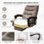 HDHNBA Reclining Height Adjustable Gaming Chair PU Leather Retractable Footrest Ergonomic High Back Design-671884080