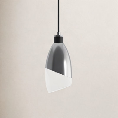 Tabitha Single Light Steel Dimmable Pendant
