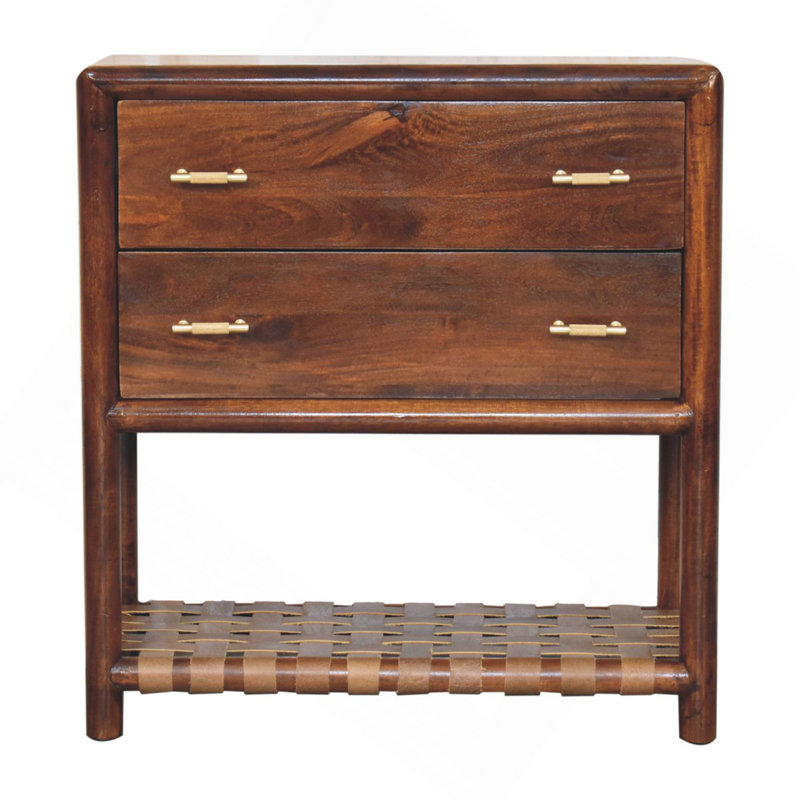 Table de chevet 2 tiroirs Regency