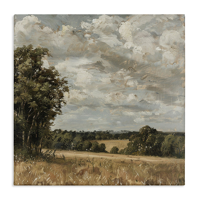«Clouds Over Country Scenery Canvas», conception par LSR Creative Studio, H 17 po x l 17 po