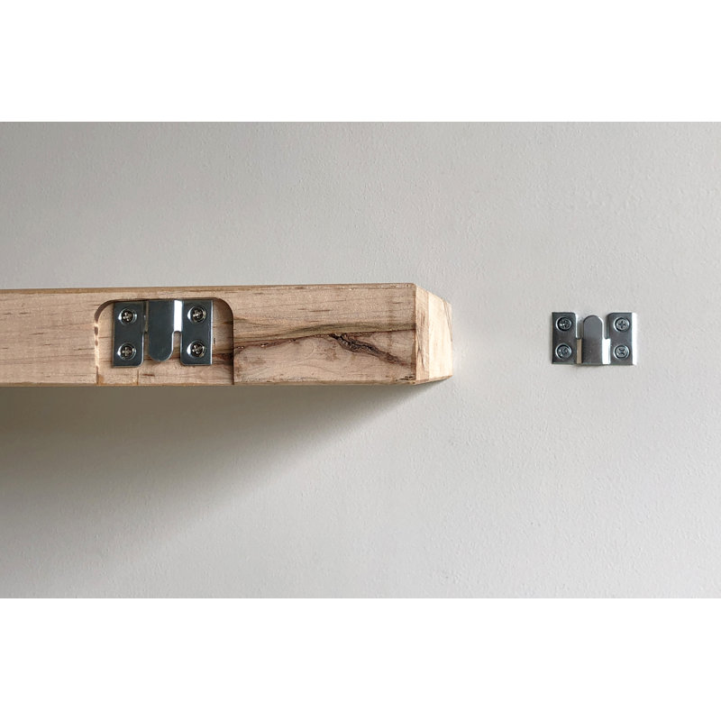 Ginny 2 Piece Maple Floating Shelf, 2" H x 24" W x 7" D