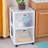 Sterilite Ultra 2 Drawer Filing Storage Cart, Plastic Rolling Organizer, 2 Pack