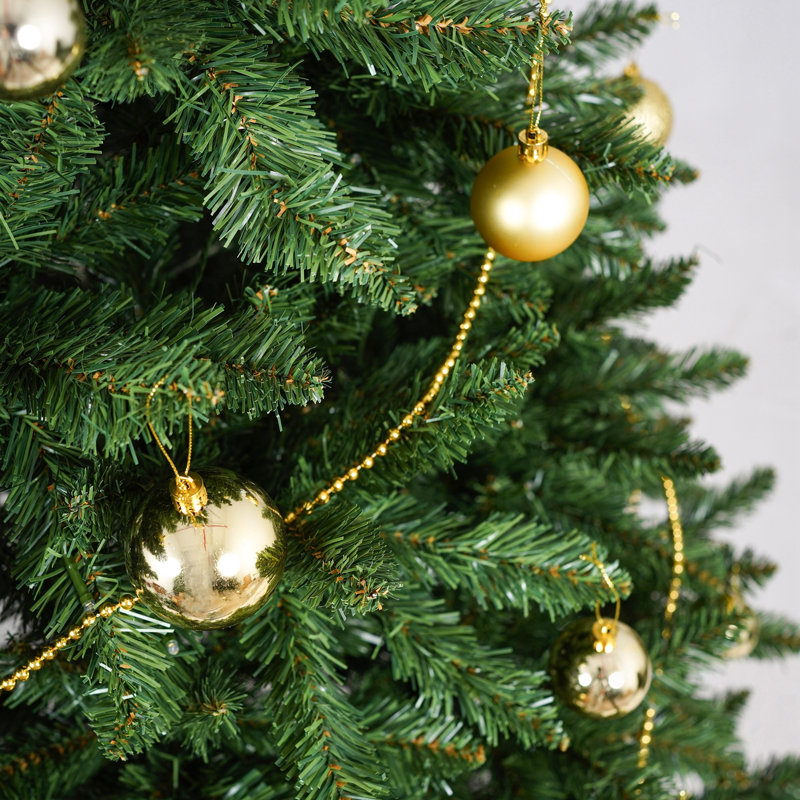 Arbre de Noël avec lumières DEL chaudes, H 6 pi