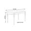 Bureau ovale multifonctionnel en bois massif durable