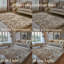 Tapis brun clair en polyester tissé à la machine Jefferey-1591910357