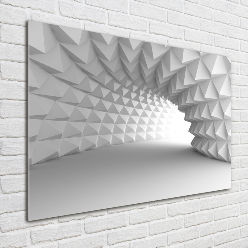 Abstraction Tunnel - No Frame Print on Glass