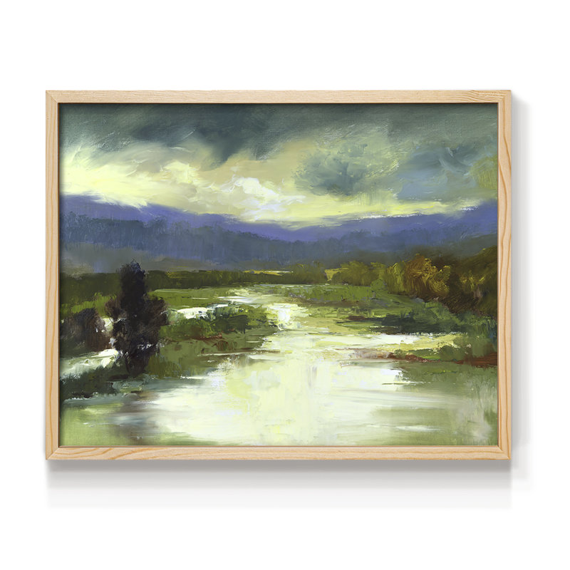 Mountain Meadow - Reproduction encadrée - Restickable, Naturel, H 22 po x l 28 po