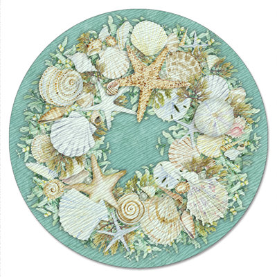 Tourne-disque rond 13 po Schank Coastal Wreath