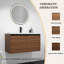 Meuble-lavabo simple 35,46 po avec plateau en résine Anease