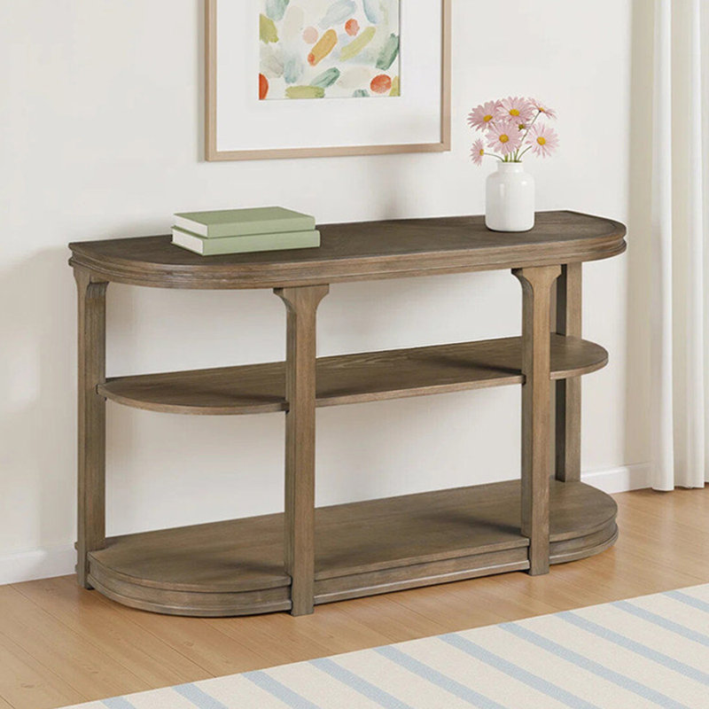 Console rétro de style français, H 29,1 po x l 63 po x P 16,9 po