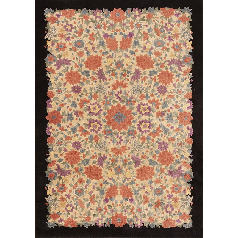 Tapis art floral Art déco