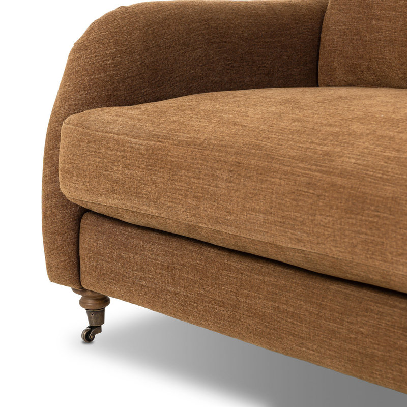 Lynne Sofa, Laughlin Ochre Polyester Blend