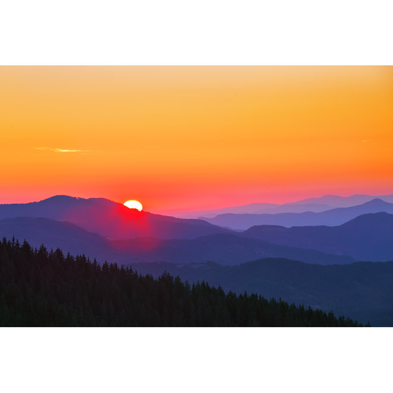 Kapow Landscape In The Mountains - Wrapped Canvas Print, 46cm H x 30cm W x 3.8cm D