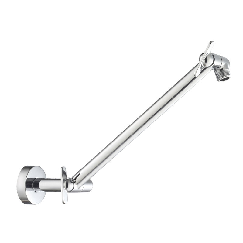 Bras de douche réglable 17 po, Chrome poli