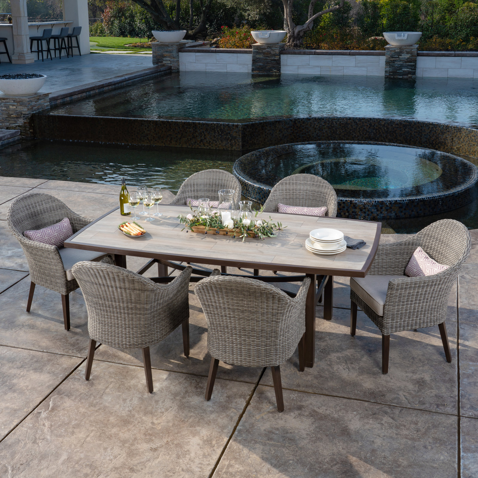 84 " Sunbrella® Patio Dining Set