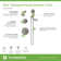Elm HydroMersion Five Mode Shower Trim with Three Mode Hand Shower