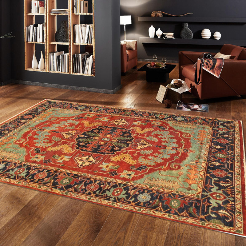Oriental Area Rug, Rectangle 5'1" x 7'2"