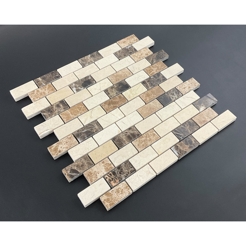 1" x 2" Natural Stone Mosaic Tile