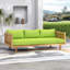 Comfortable All-weather Green Acacia Daybed Set For Relaxing Outdoor Patios
