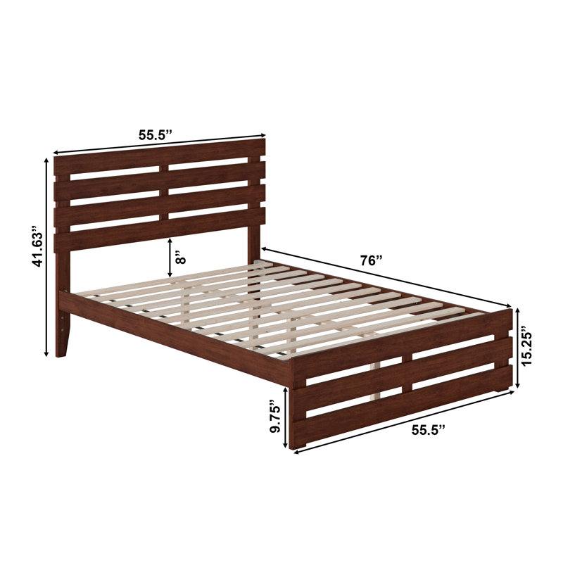 Jaqson Slat Bed, Full / Double, Walnut