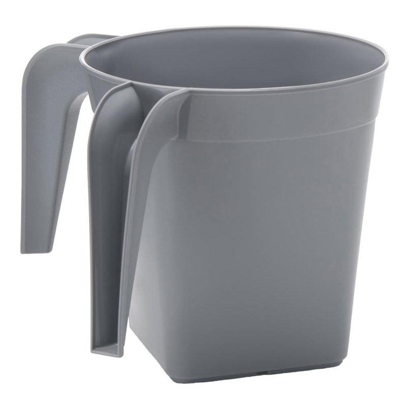 Gobelet carré en plastique Khuong, Gris