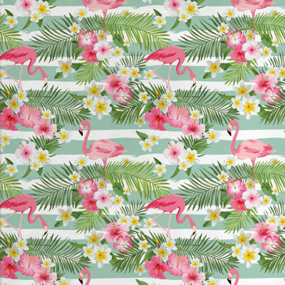 Tissu flamant rose