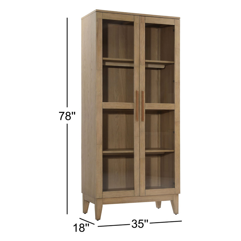 Malone Solid Wood Accent Cabinet