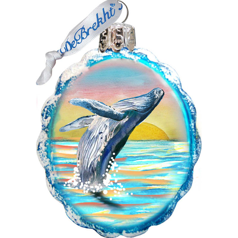 Keepsake 4'' Handmade Glass Holiday Shaped Ornament