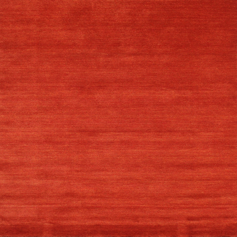Tapis de zone rouge contemporaine, Carré 3 pi