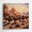 Art mural en métal brun de Southwestern Cowboy-110429545