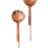 Mahalingam 2 Piece Wood Stainless Steel Salad Servers-761535342