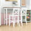 Ensemble repas avec table rectangulaire et 2 chaises rembourrées-1657055496