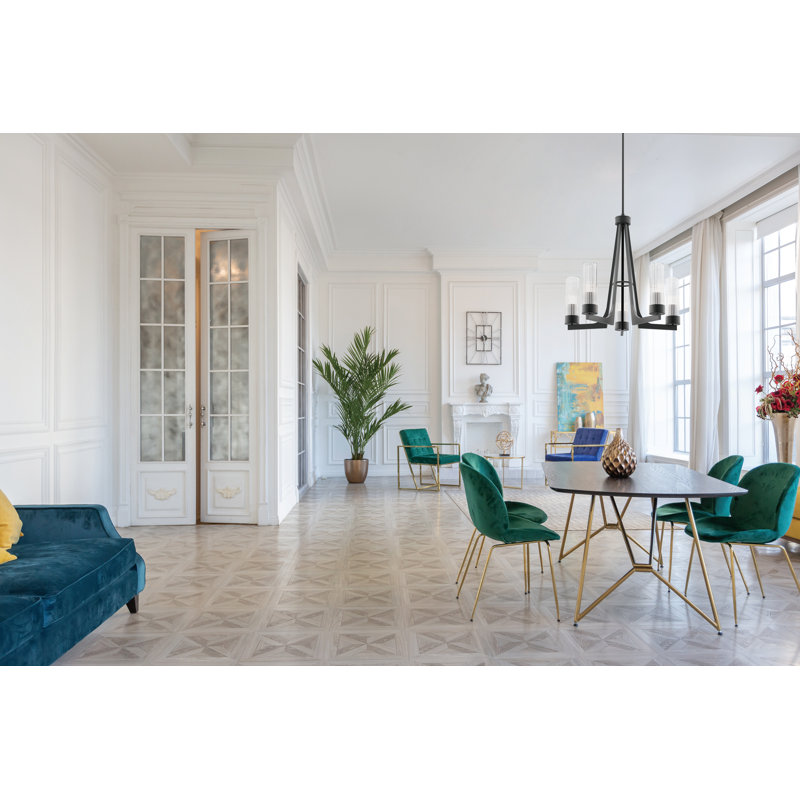 Edivaldo 5 - Light Dimmable Cylinder Chandelier